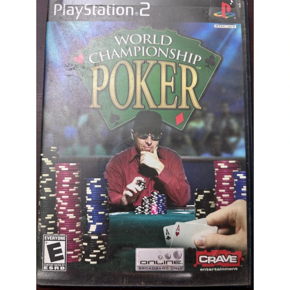 World Championship Poker Sony PlayStation 2 PS2 2004 Crave SLUS-21028 CIB